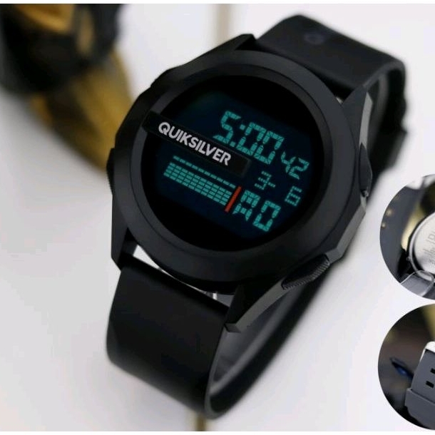 JAM TANGAN PRIA QUICK SILVER DIGITAL - JAM TANGAN PRIA SUPER SPORTY - BAHAN RUBBER