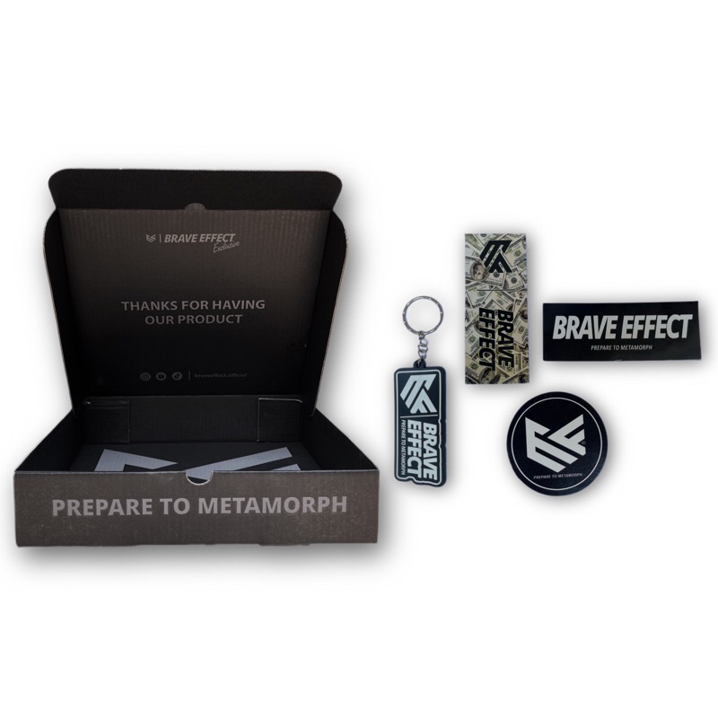 BRAVE EFFECT Official Exclusive Merchandise Box Sticker Keychain