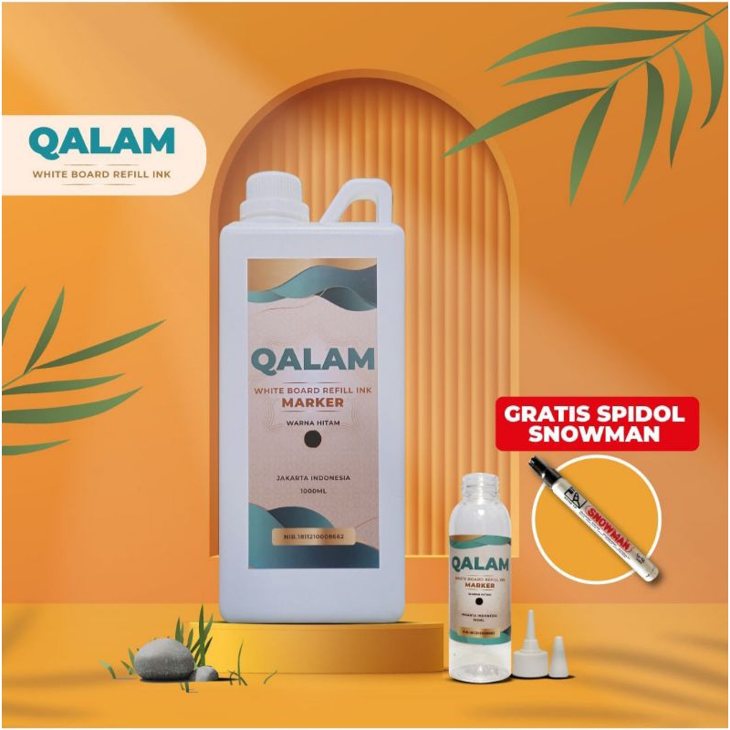

Tinta Spidol whiteboard Qalam 1000ml Tinta isi ulang spidol bonus spidol