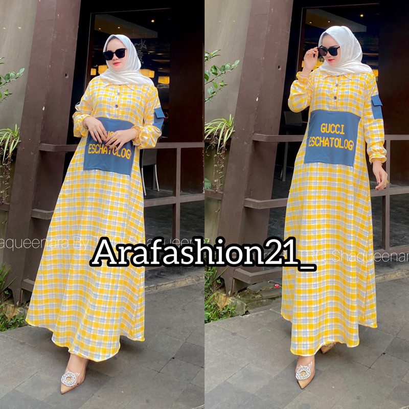 Gamis flanel import Shaqueenara