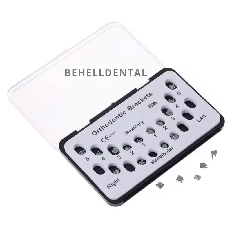 Bracket Behel Gigi MINI ROTH MIM FDA ORTHODONTIC BOX PUTIH - Orthodontic Braket Brecket Breket Roth With 345 Hook 0.22 022 0 22 / Kawat Gigi Ortho Metalic Metal Permanen Perawatan Perbaikan Perapih Berantakan Maju Tonggos Tidak Rata Original Behelldental