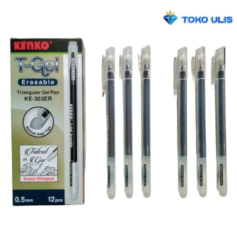 

Pulpen Kenko T-Gel 1 Pax 12 Pcs Dapat Dihapus