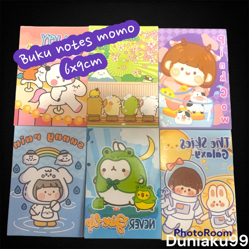 

buku tulis catatan mini karakter momo / note book / note pad