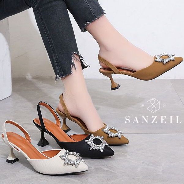 Heels Wanita GO1991 Heels Donna Heels Cocok untuk Pesta Kondangan Kerja