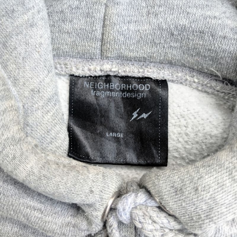 Neighborhood X Fragment Design Hoodie NBHD heather grey not WTAPS VISVIM UNDERCOVER KAPITAL BAPE pre