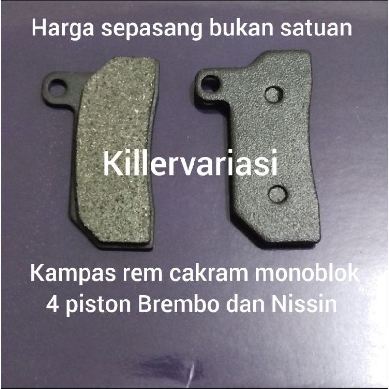 KAMPAS REM KALIPER MONOBLOK 4 PISTON DISCPAD KALIFER 4 PISTON MONOBLOK