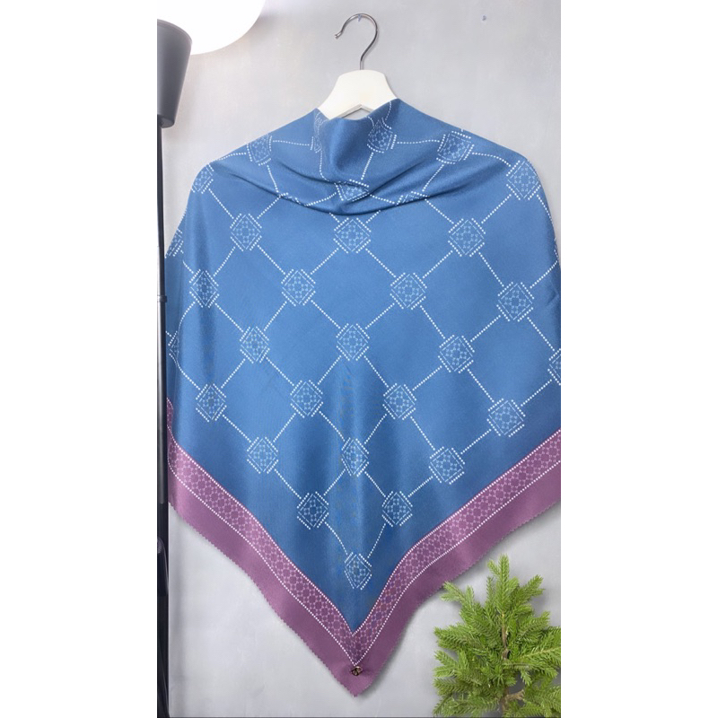 JILBAB MOTIF ACAK +Pin Button/Sauky/Ars scraf/Klamby *Segi empat