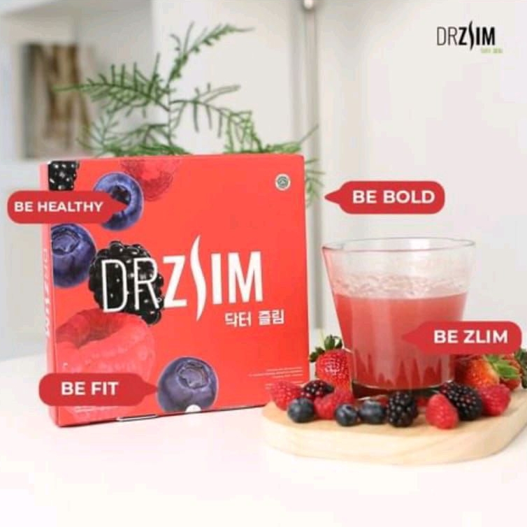 DRZLIM (Detox FIber dan Slim) DR ZLIM PELANGSING Minuman Diet 10 sachet