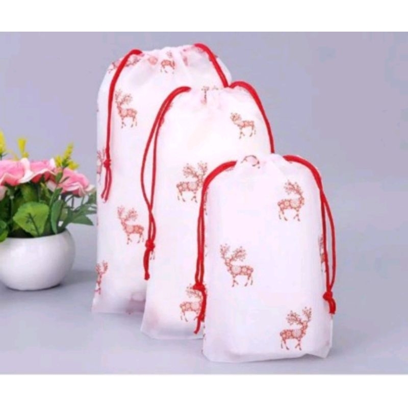 TRAVEL POUCH MOTIF LUCU POUCH BERUANG SERUT POUCH ANTI BASAH