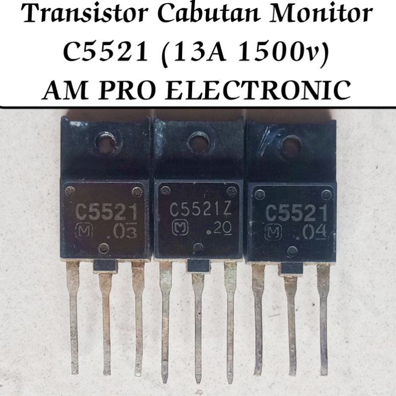 TR C5521 13A 1500v C5521Z C5520 C5520P C5520Q Pengganti C5929 Transistor Horisontal / Regulator Cabutan Original