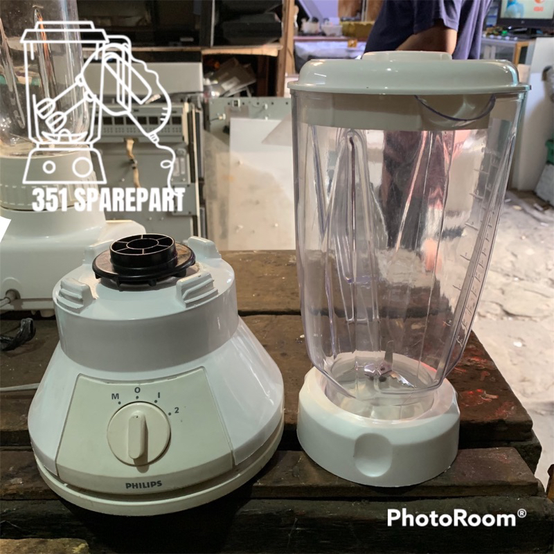 blender philips HR 2815 model lama second original holland set gelas jus