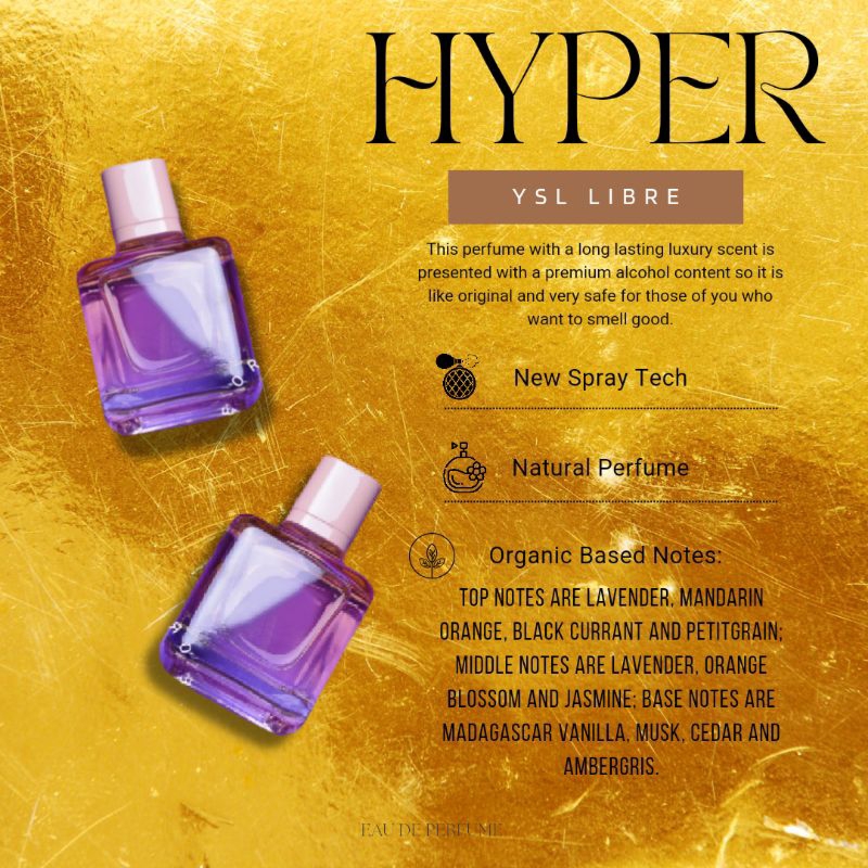 (FREE TESTER) Parfum HYPR YSL LIBRE Premium fragrance / parfum tahan lama / parfum murah / parfum re