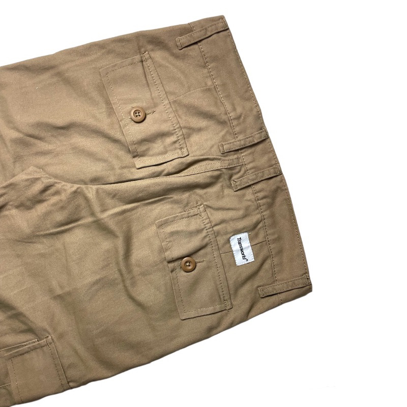 Transworld Celana Cargo Panjang Pria Legular Khaki