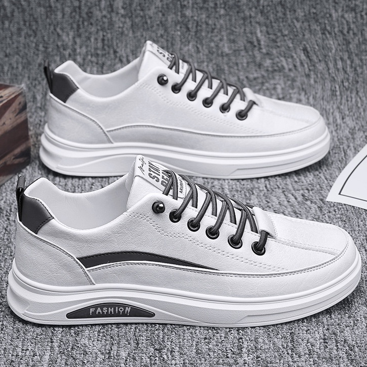 FASHION STORE - K28 Sepatu Sneakers ria TERBARU Sepatu Kulit PU Import Trendy Style Casual