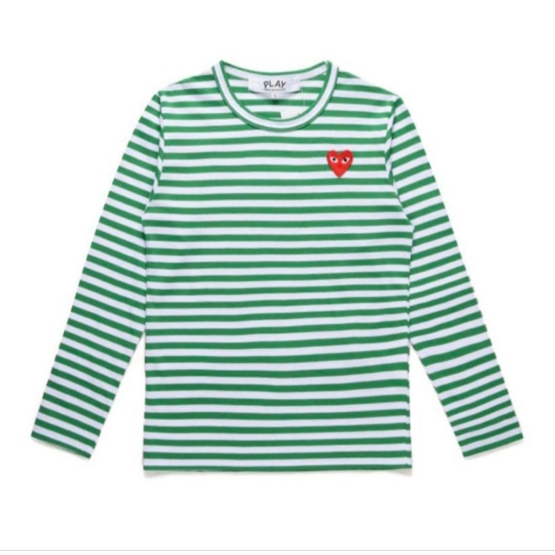 KAOS CDG LONG SLEEVE GREEN STRIPE