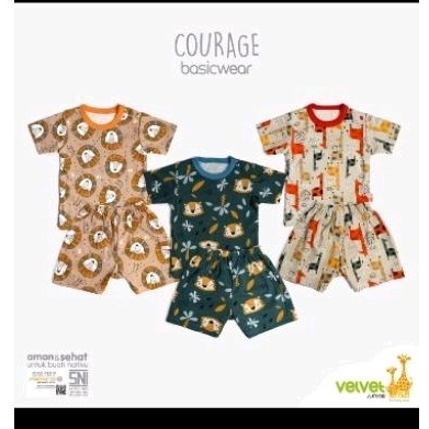 setelan Velvet junior atau Libby set Pendek