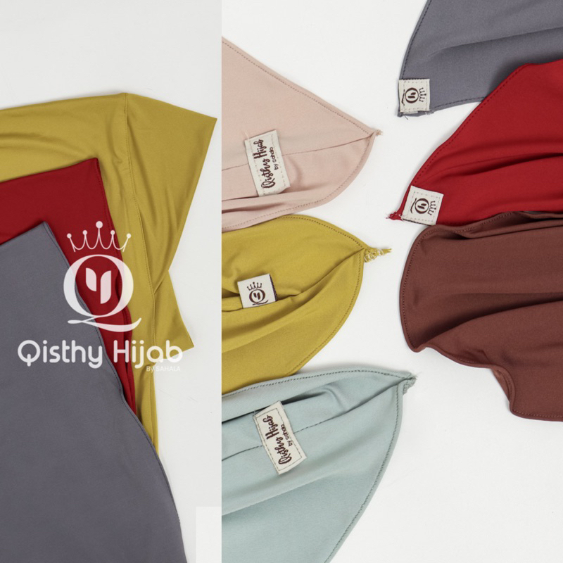 Khimar Dagu Safiyah | Khimar Instan Malay Jersey / Khimar Soft Ped Jersey / Jilbab Instan Syar’i | Premium by Qisthy Hijab