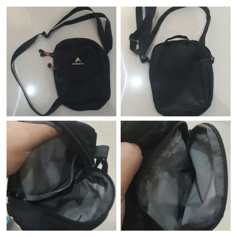 Tas eiger selempang size 20 x 25 cm second