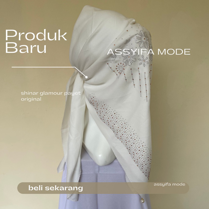 hijab segi empat lasercut payet/ hijab lasercut payet/ payet