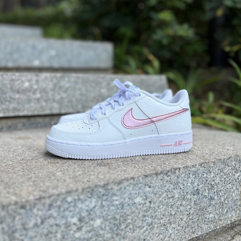 Nike Air Force 1 Low Pink Glaze Swoosh 100% Authentic