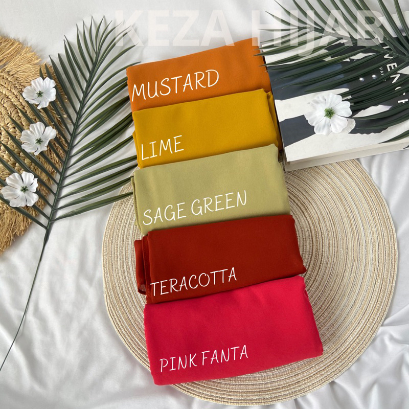 Keza - Segiempat Plus Inner 2In1 /Segitiga 1 Layer &amp; Segiempat 2 Layer/Hijab Premium