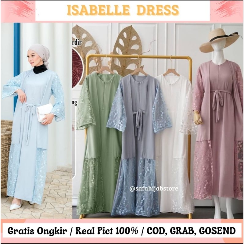 ISABELLE DRESS / DRESS KONDANGAN / DRESS PESTA / SERAGAMAN / BUSUI FRIENLDY / ABAYA DRESS