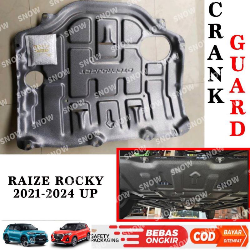 Crank Guard Pelindung Mesin Bawah Raize Rocky 2021 2022 2023 1.5mm GR SPORT