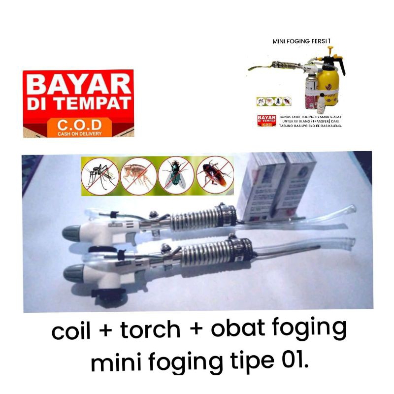 COIL MINI FOGING TIPE 01 + TORCH + OBAT FOGING NYAMUK