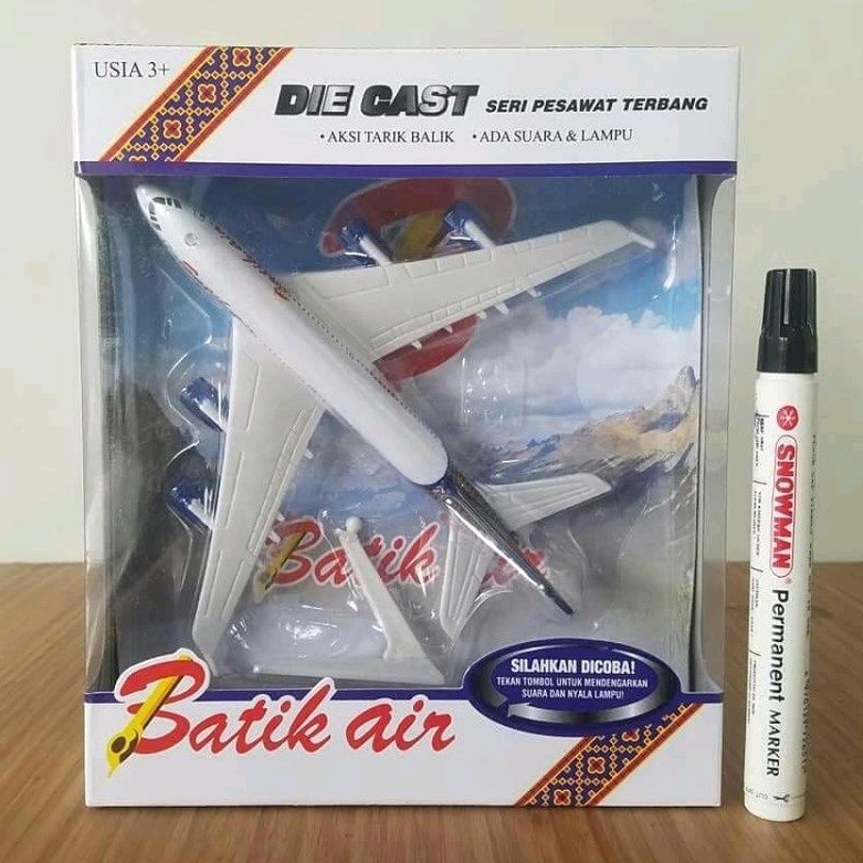 Diecast Pesawat Terbang Batik Air