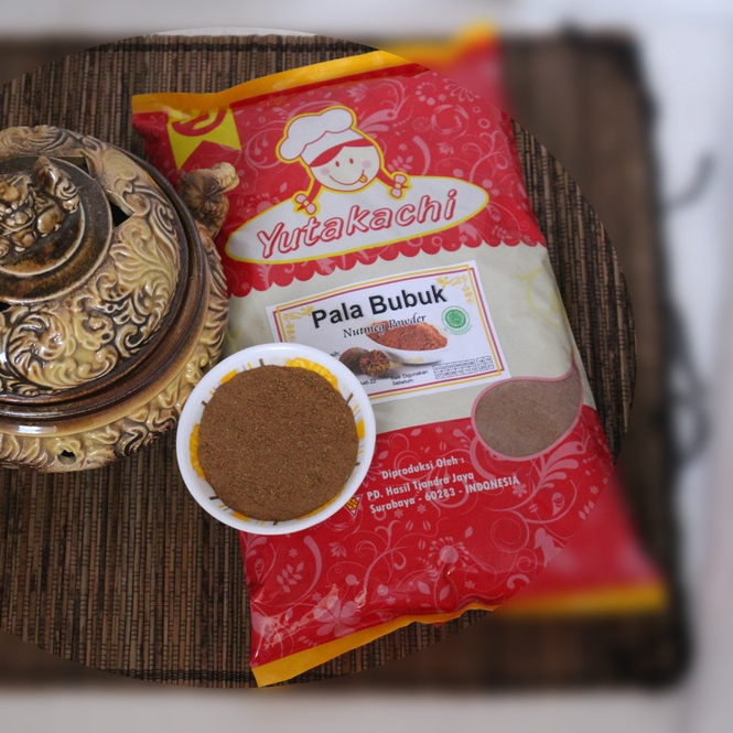 Pala Bubuk Asli 1Kg Yutakachi / Biji Pala Bubuk / Nutmeg Powder /  Bumbu Rempah Bubuk Murni Kualitas Premium Pusat Bumbu