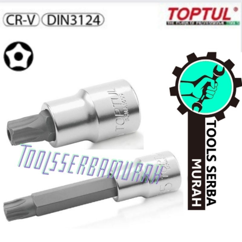 COD mata sock socket T55 Lubang bintang 5 Long DR 1/2" kunci t55 segi 5 Panjang / Pendek