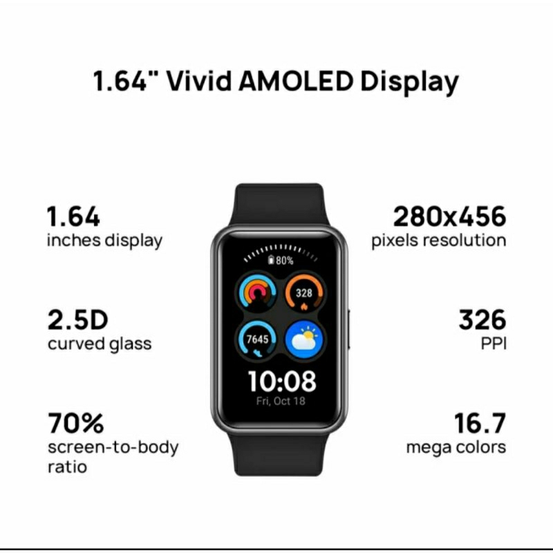smart watch huawei hitam