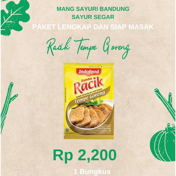 

Bumbu Racik tempe Goreng | Bumbu Serbaguna