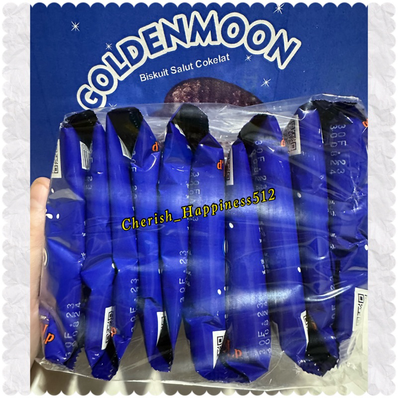 1 Pack isi 10 Sachet D’KING Goldenmoon ~ Biskuit Salut Cokelat