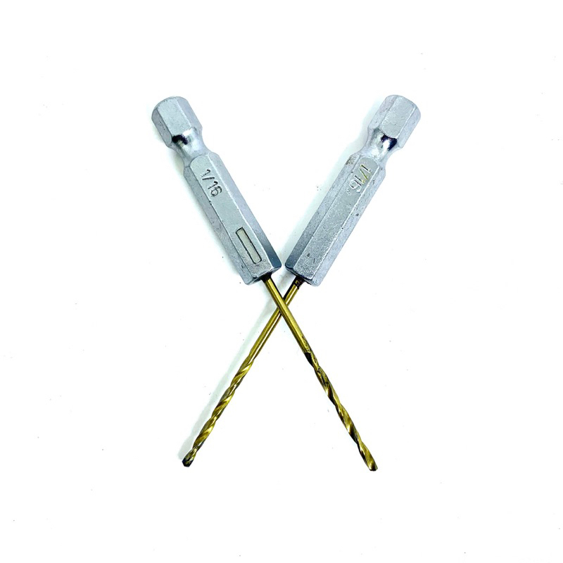 Bor Drill impact cordless hex shank 1.6 mm atau 1/16 bekas seken..Drill Bor 1.6mm