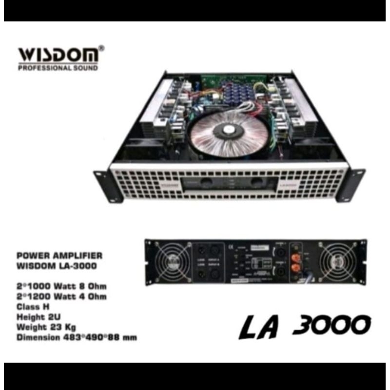 POWER WISDOM LA 3000 ORIGINAL GARANSI RESMI WISDOM LA3000