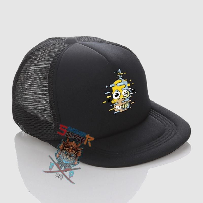 Topi Snapback / Trucker-Topi Jaring-Topi Logo The Simpsons Homer
