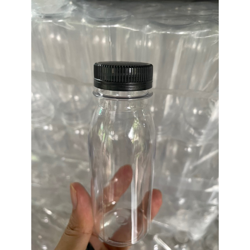 Botol Jelly 100Ml + Tutup segel premium / Botol Plastik 100Ml / Botol Zamzam