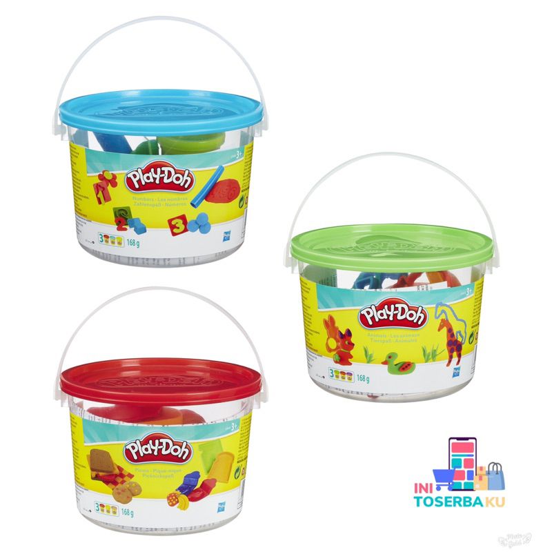 PLAYDOH MINI BUCKET HASBRO / MAINAN ANAK PLAY DOH EMBER / MAINAN LILIN