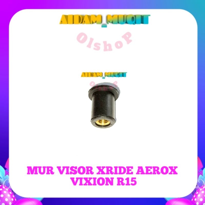 2 PCS MUR VISOR AEROX MUR VISOR VIXION MUR VISOR XRIDE MUR VISOR NINJA MUR VISOR R15 UKURAN BAUT 08