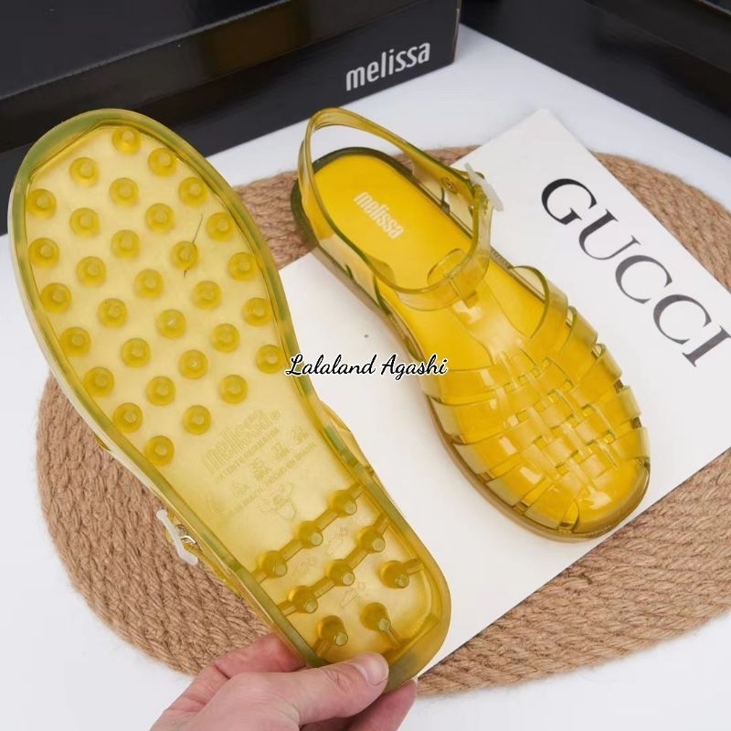 Sepatu sandal melissa possesion yellow jelly ad/sepatu jelly wanita/sandal jelly