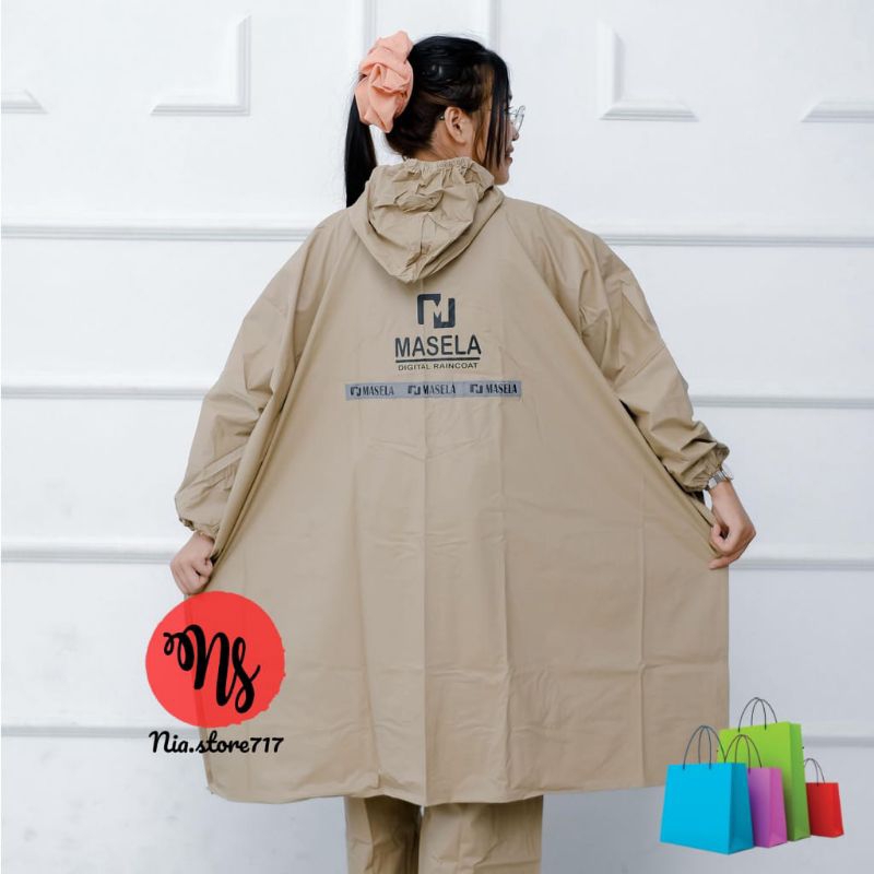 Jas Hujan Ponco Celana PREMIUM by MASELA / Jas Hujan Setelan Ponco Celana Pria dan Wanita 100% ORI by MASELA