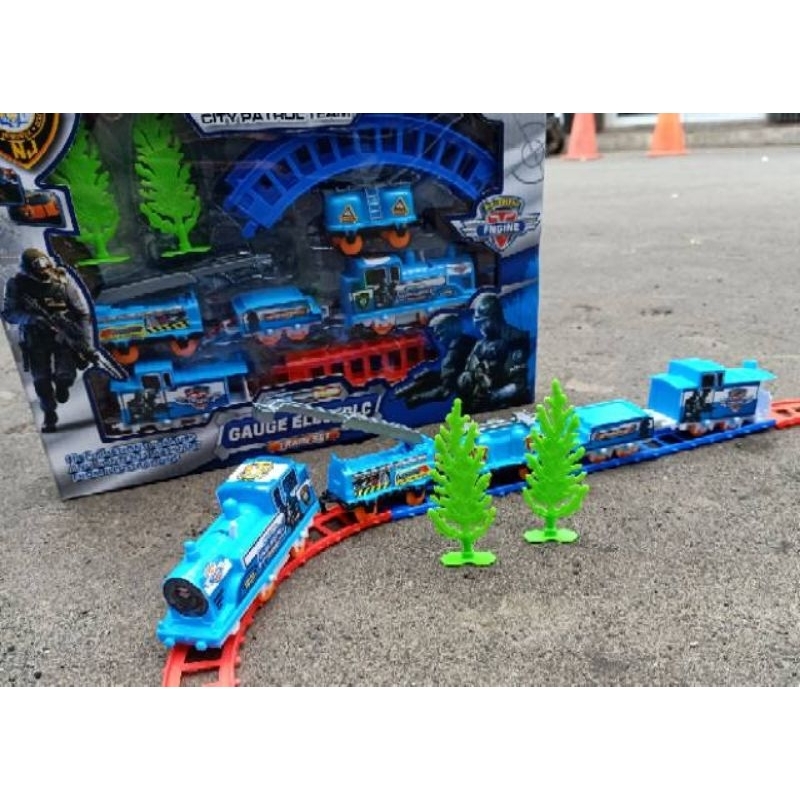 Mainan Anak Kereta Api Action Police Train Set