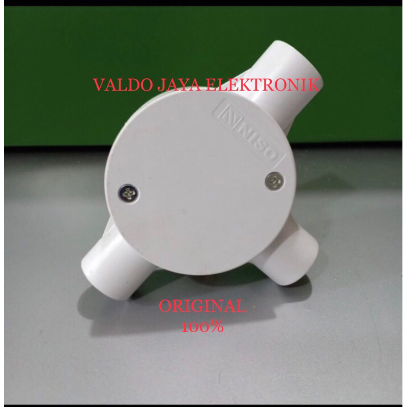 NISO T DUS Cabang 3 Putih ORIGINAL Cabang Listrik 3Way