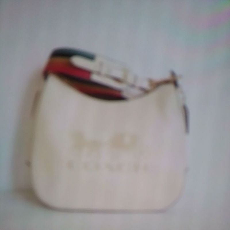 tas coach jes leather hobo original white mini size