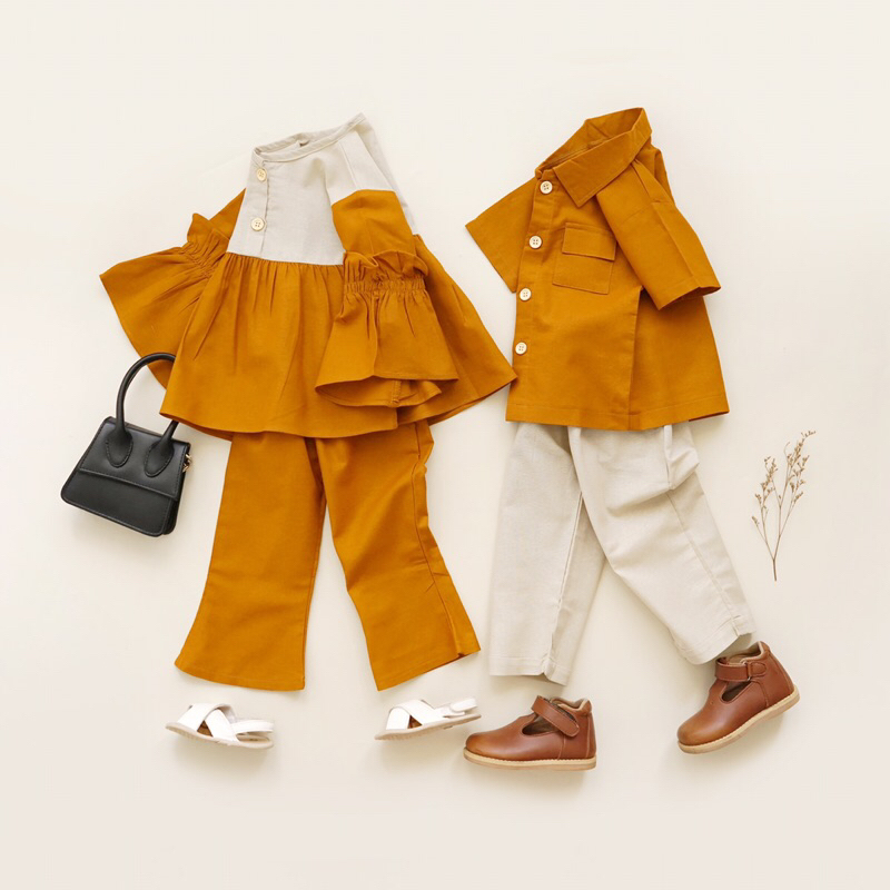 RACHIDKIDS / SETELAN ANAK LUCU / SIBLING SERIES / GYAAN DAN LINEA SET