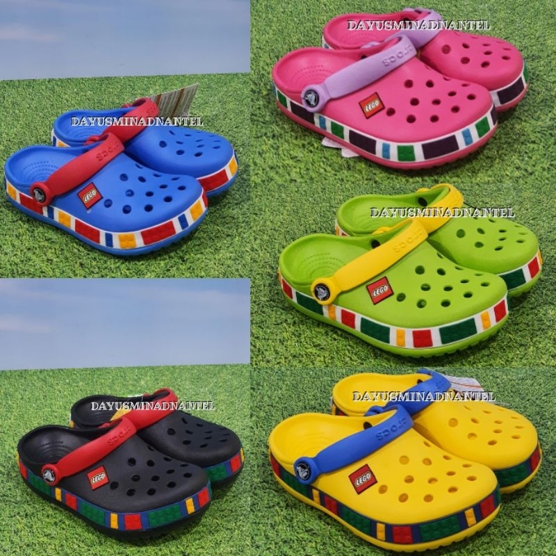 CROCS LEGO / SENDAL CROCS ANAK / CROCS ANAK / CROCS LEGO CLOG ORIGINAL / SENDAL KARET