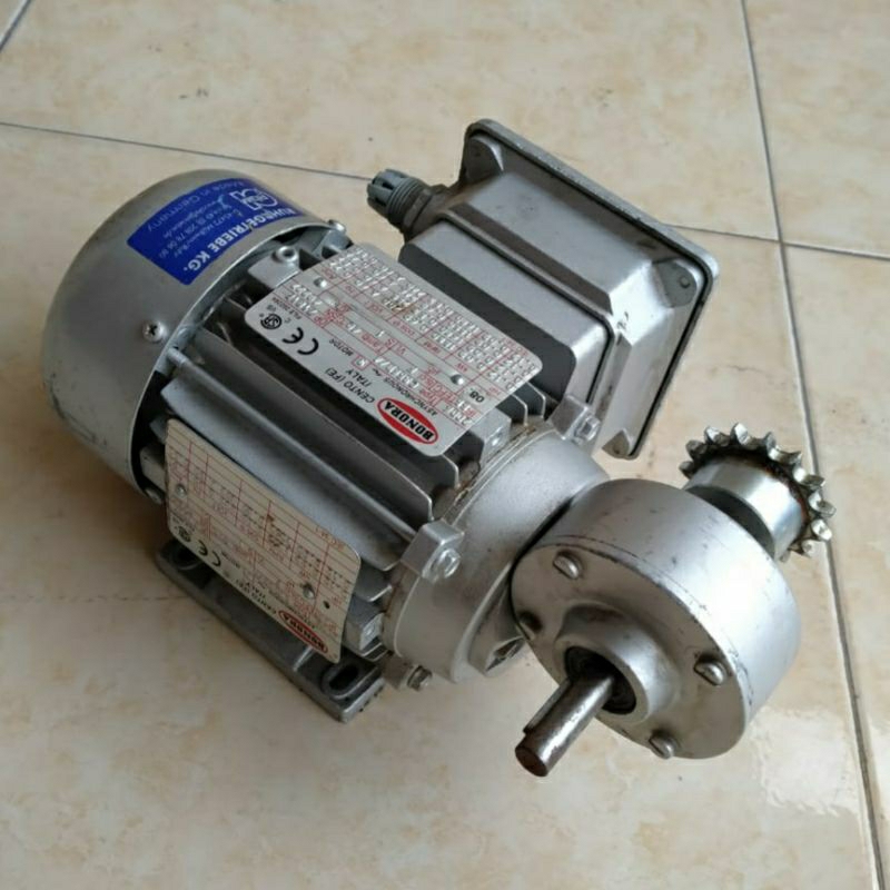 Ac Motor Gearbox BONORA 220V Ratio.1:20 77Rpm