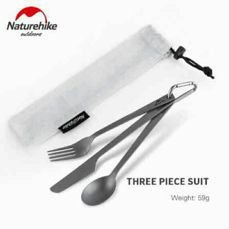 SENDOK SET TITANIUM NATUREHIKE NH19T011-D [A4]
