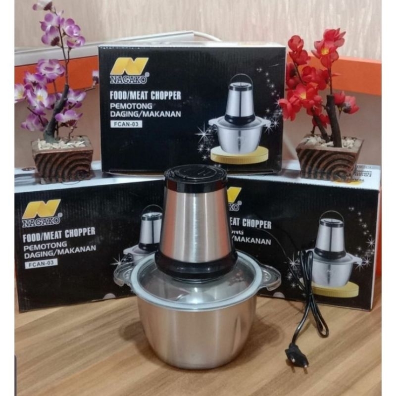 Alat penggiling bumbu food CHOPPER NAGAKO terlaris / food processor STAINLESS